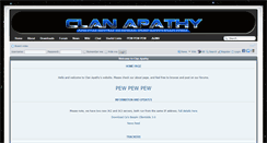 Desktop Screenshot of clanapathy.net